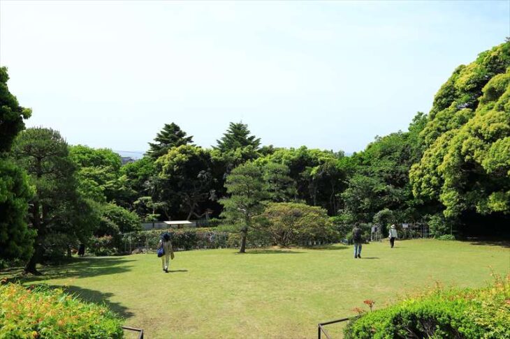 鎌倉文学館の庭園