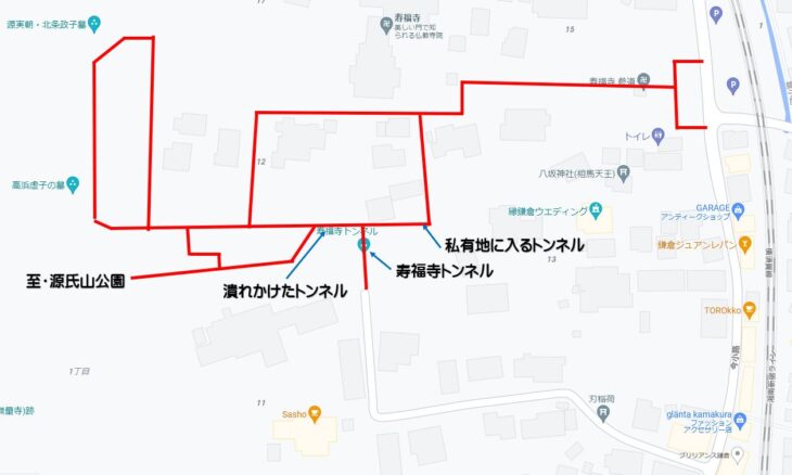 寿福寺内マップ
