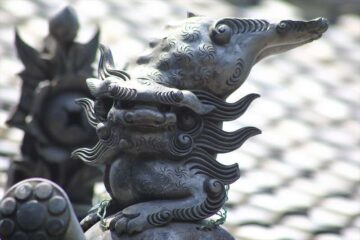 八坂神社 唐獅子の鐙瓦