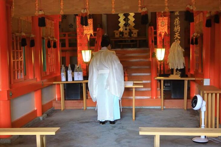 荏柄天神社の早朝合格祈願の祈祷