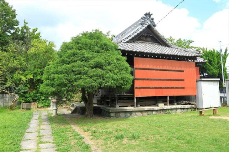 鎌倉の厳島神社の境内