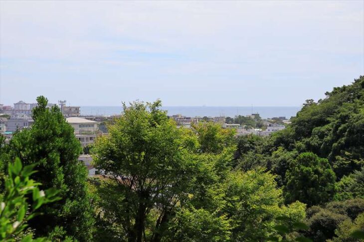 鎌倉歴史文化交流館の合鎚稲荷社跡からの眺め
