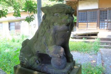 龍口明神社 元宮の狛犬様