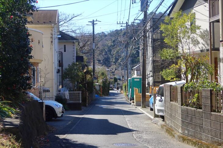 浄明寺の普通の市街地