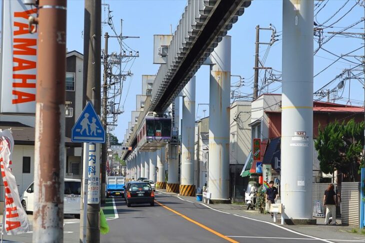 湘南モノレールと台2丁目と台3丁目