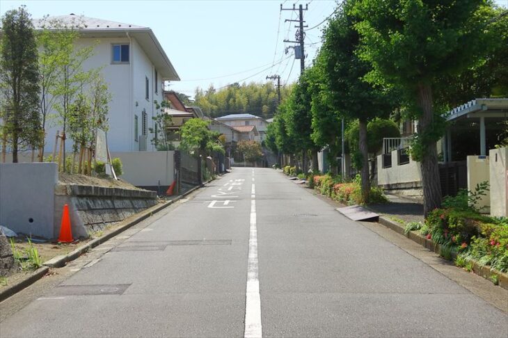 笛田5丁目の住宅街