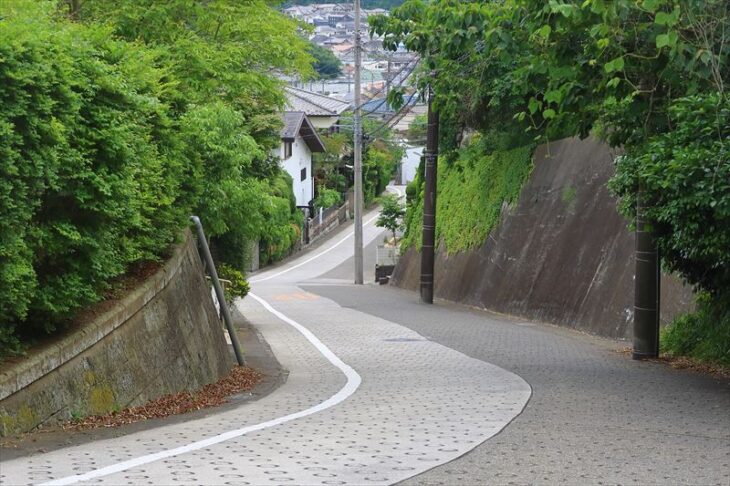 梶原山住宅地の丘陵エリア