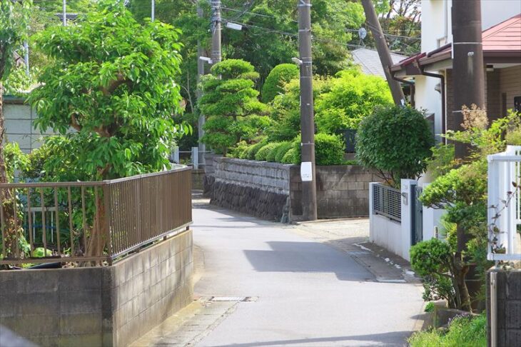 上町屋の住宅街