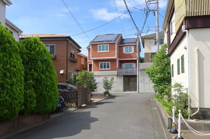 上町屋の小規模な造成住宅地