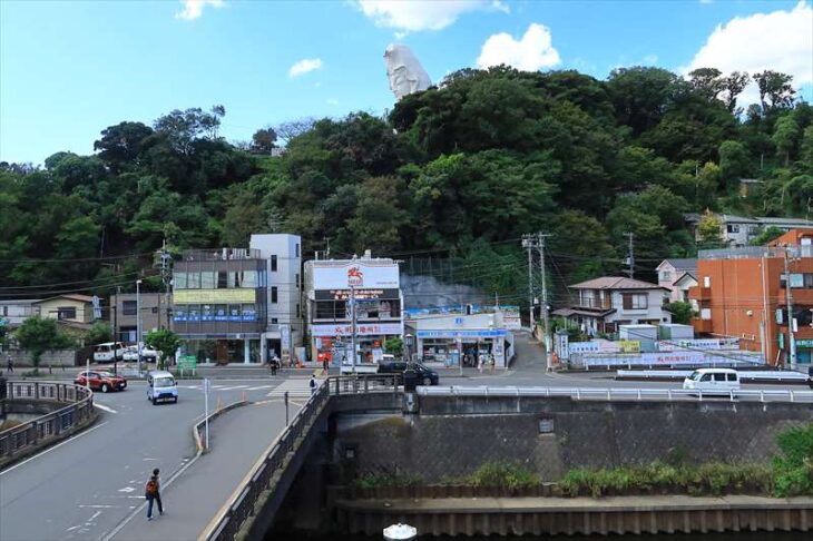 岡本1丁目と大船観音