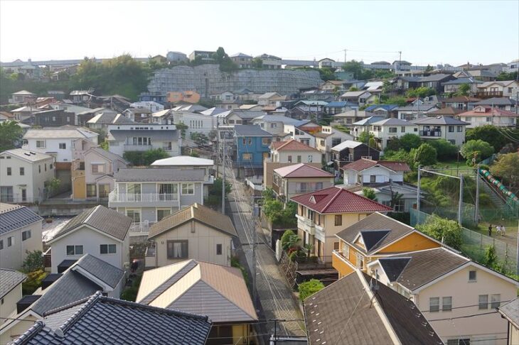 津西2丁目（片瀬山駅から東レ社宅辺り）のエリア