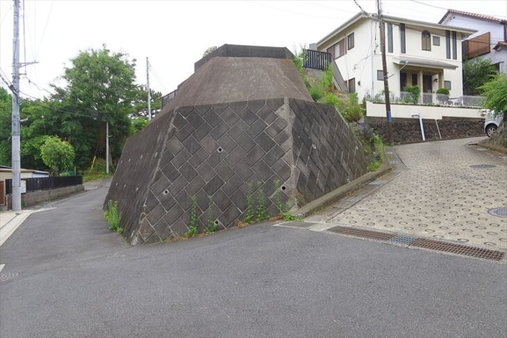 小袋谷2丁目の正福寺の南東側