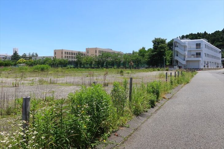 県道23号線よりも南で岩瀬1丁目よりも北のエリアの空き地