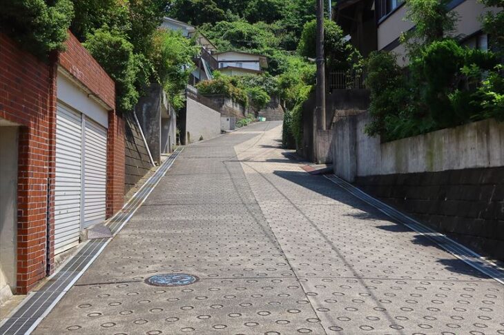 県道21号線よりも東側のエリアの住宅街