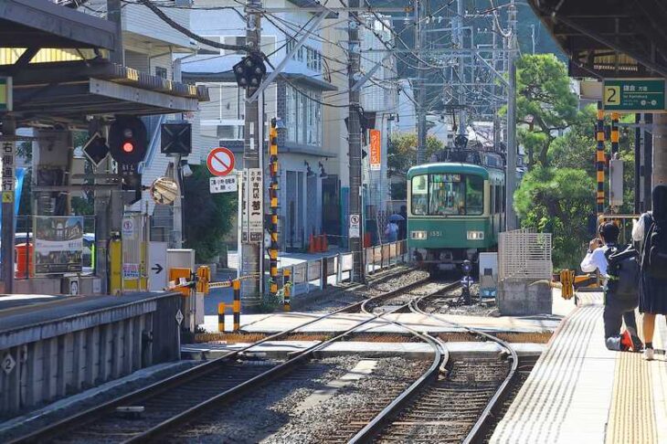 長谷駅と江ノ電