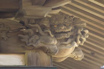 龍口寺の大書院の唐獅子像