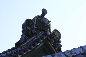 龍口寺の大書院の鬼瓦