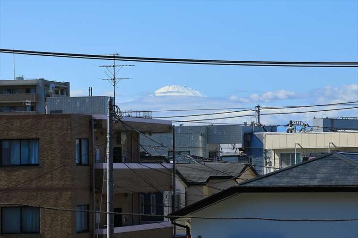 等覚寺から見える富士山