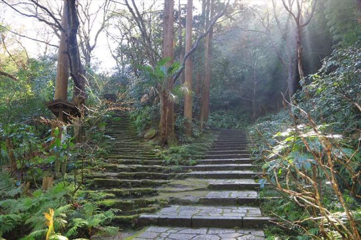瑞泉寺の参道の階段