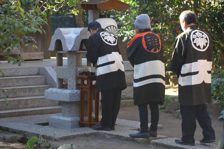 宝戒寺の太子講の様子