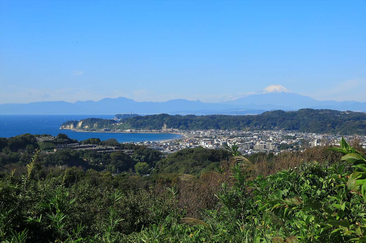 浄明寺緑地 パノラマ台からの景色