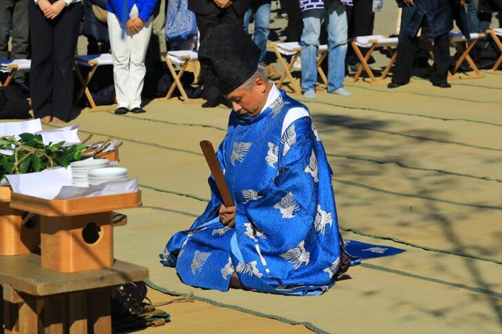 材木座海岸の潮神楽・湯立神楽 