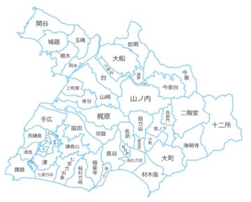 鎌倉市 白地図