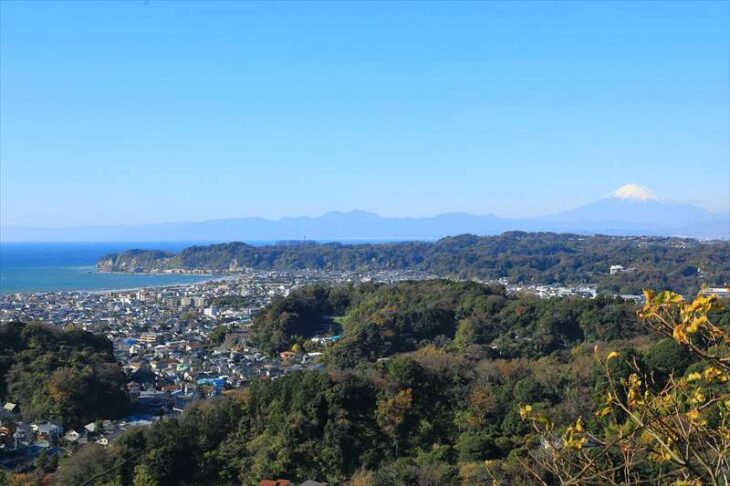 鎌倉の海と富士山